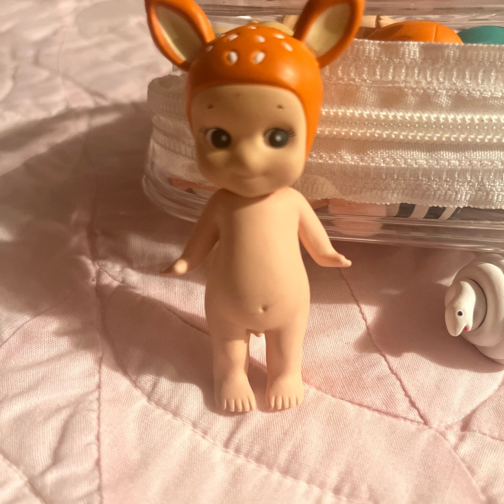 Adorable Orange Animal Hat Doll